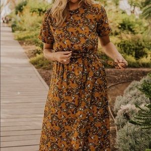 Roolee Madrid Floral Maxi Dress
